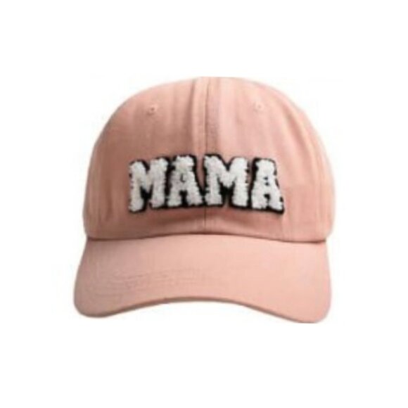 Mama & Mini Chenille Patch Cap in Blush - Picture 2 of 2